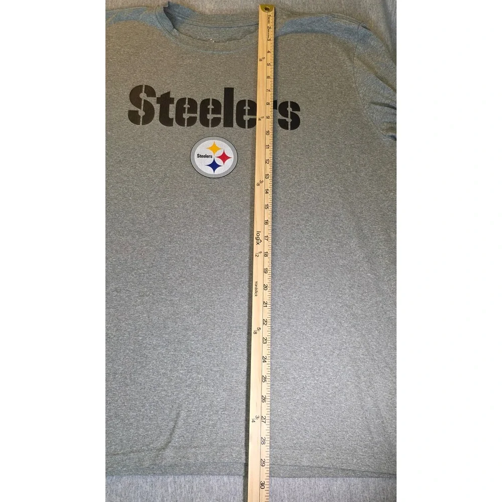 Nike NFL Pittsburgh Steelers Mens XL Gray Dri-FIT Long Sleeve Shirt Performance